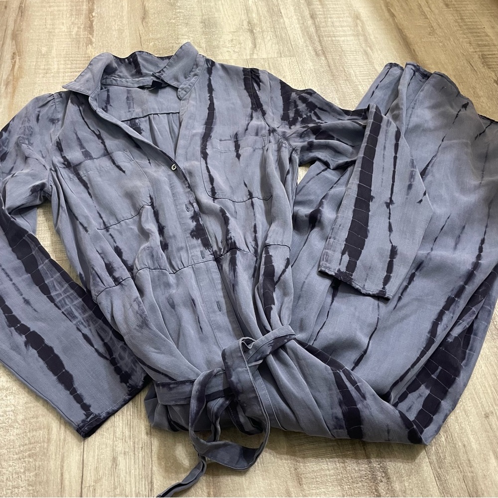 Hatley chambray tie dye dress size XS